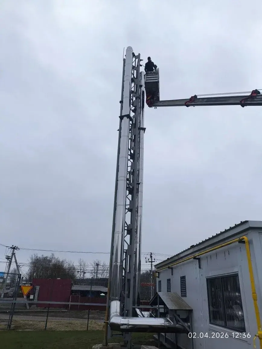 Монтаж дымохода котельной 1.2 МВт — г.о. Истра — миниатюра 2